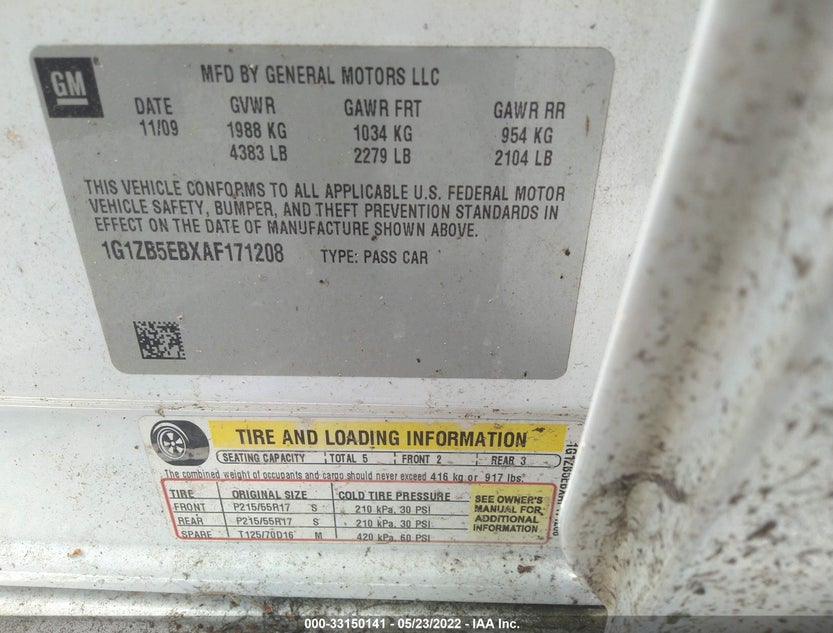 1G1ZB5EBXAF171208