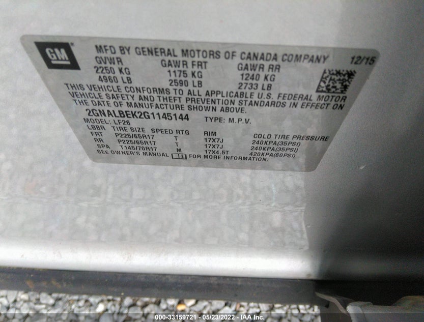 2GNALBEK2G1145144