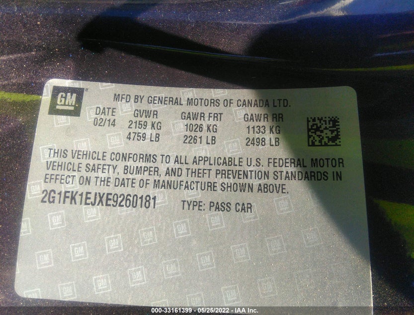 2G1FK1EJXE9260181