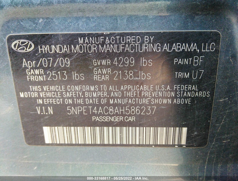 5NPET4AC8AH586237