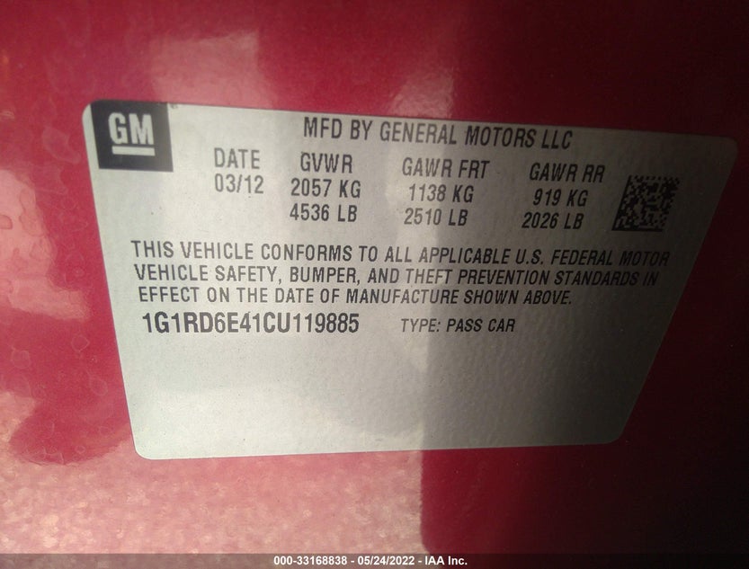 1G1RD6E41CU119885