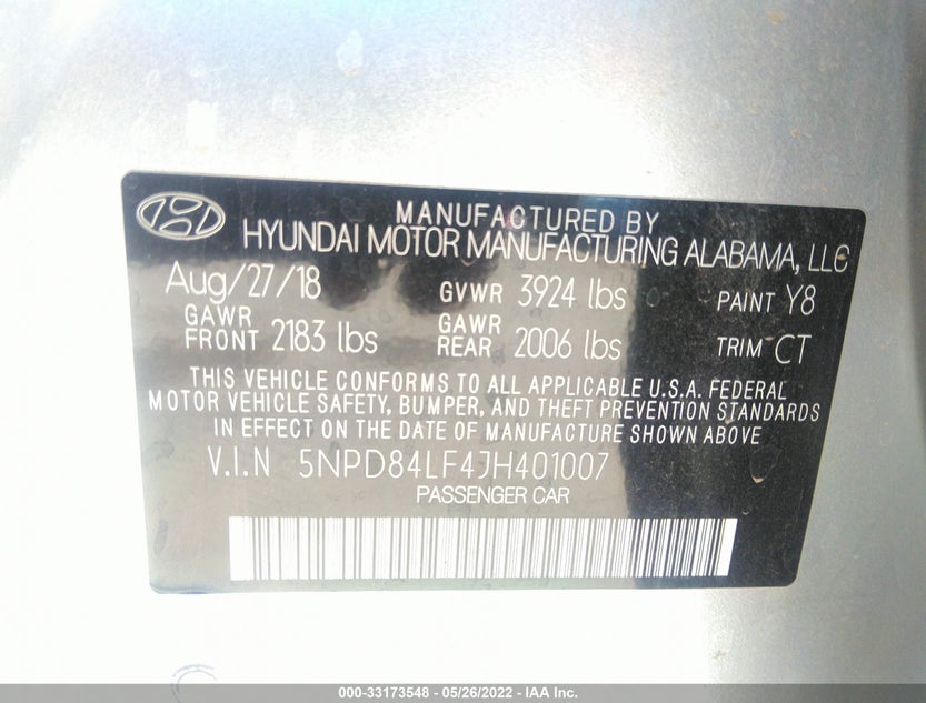 5NPD84LF4JH401007