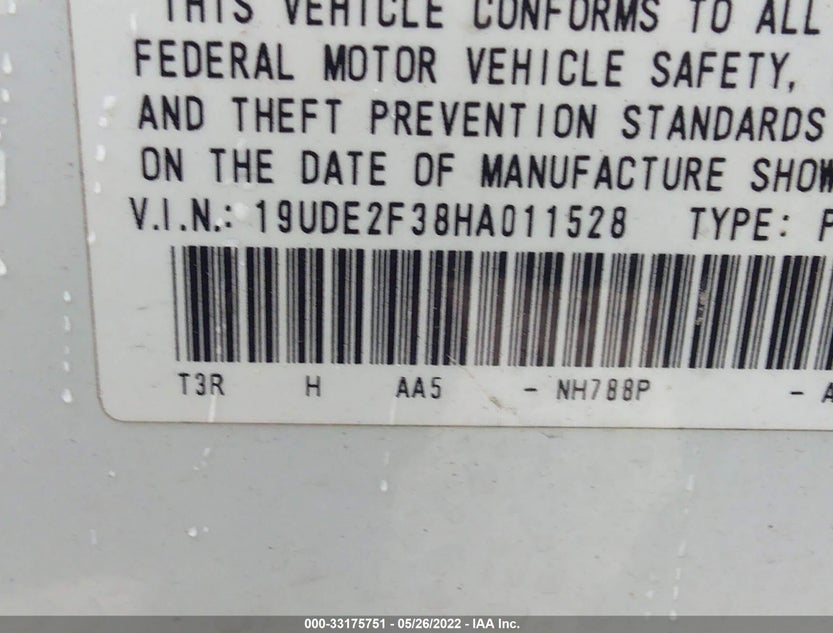 19UDE2F38HA011528