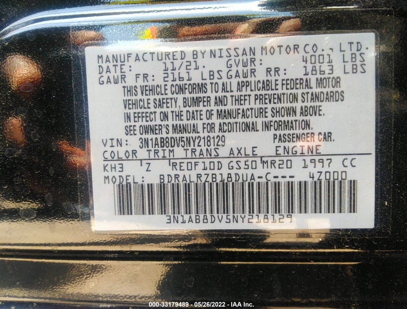 3N1AB8DV5NY218129