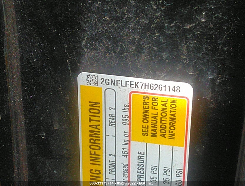 2GNFLFEK7H6261148