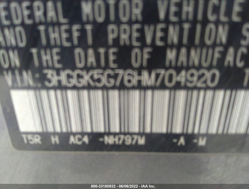 3HGGK5G76HM704920