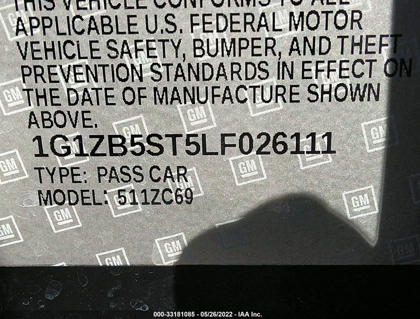 1G1ZB5ST5LF026111