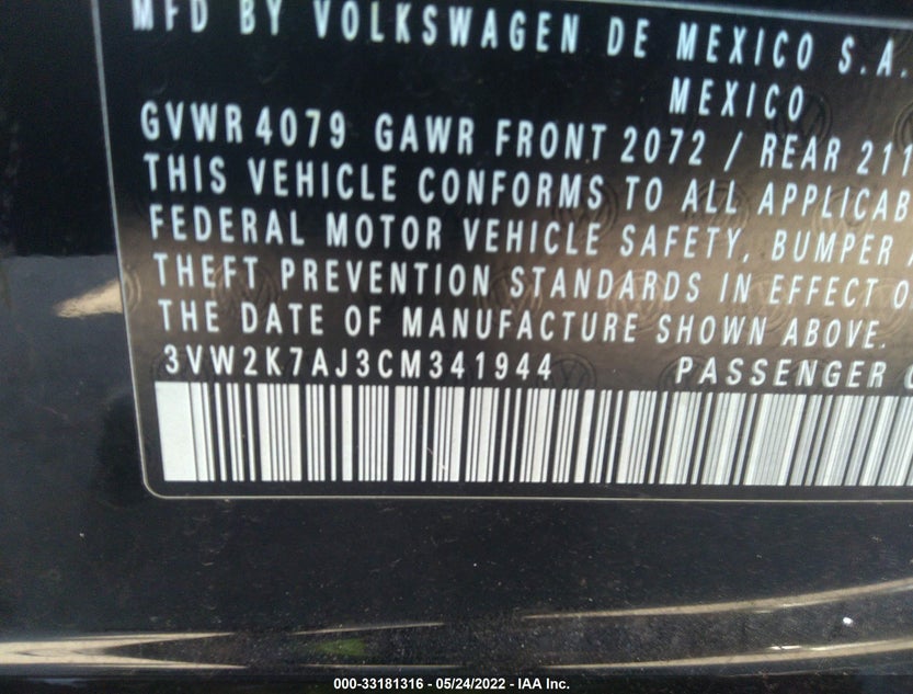 3VW2K7AJ3CM341944