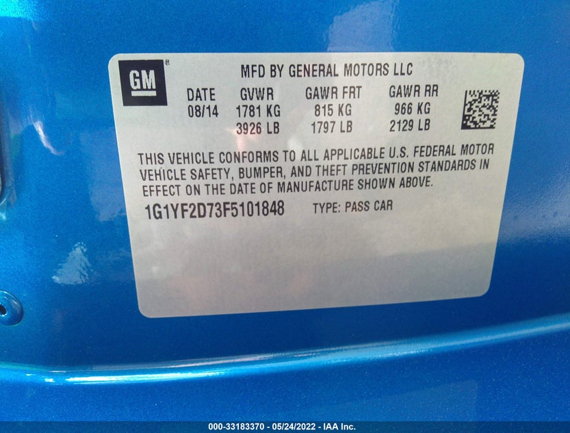 1G1YF2D73F5101848