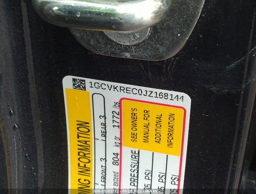 1GCVKREC0JZ168144