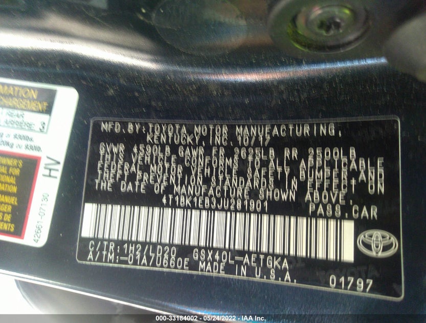 4T1BK1EB3JU281901