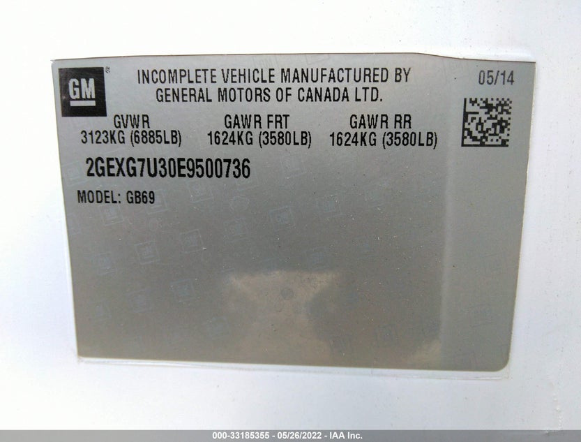 2GEXG7U30E9500736