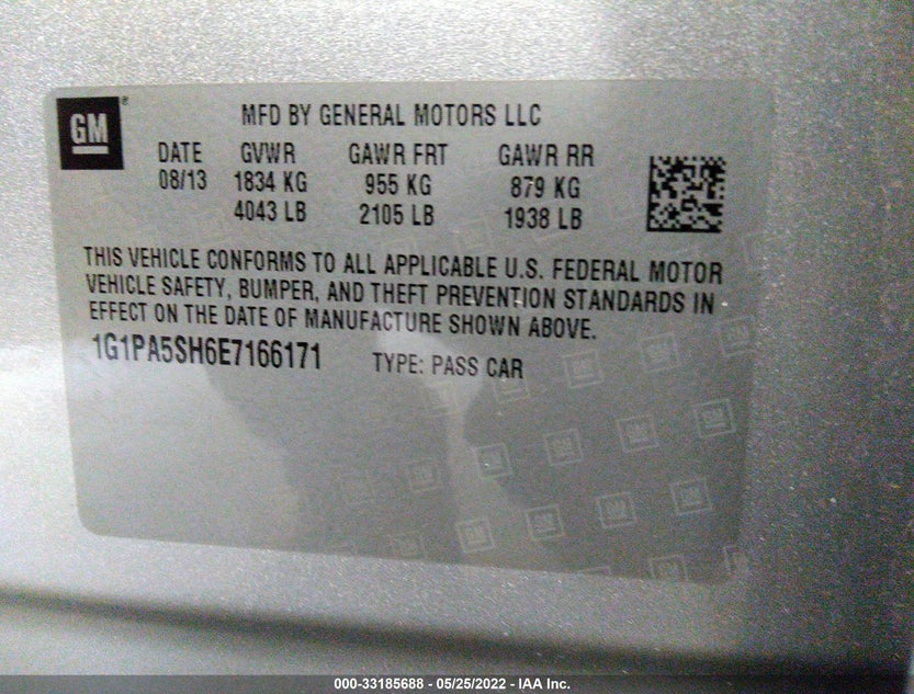 1G1PA5SH6E7166171