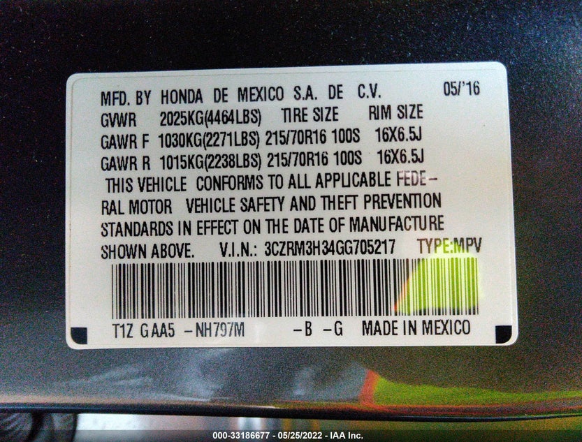 3CZRM3H34GG705217