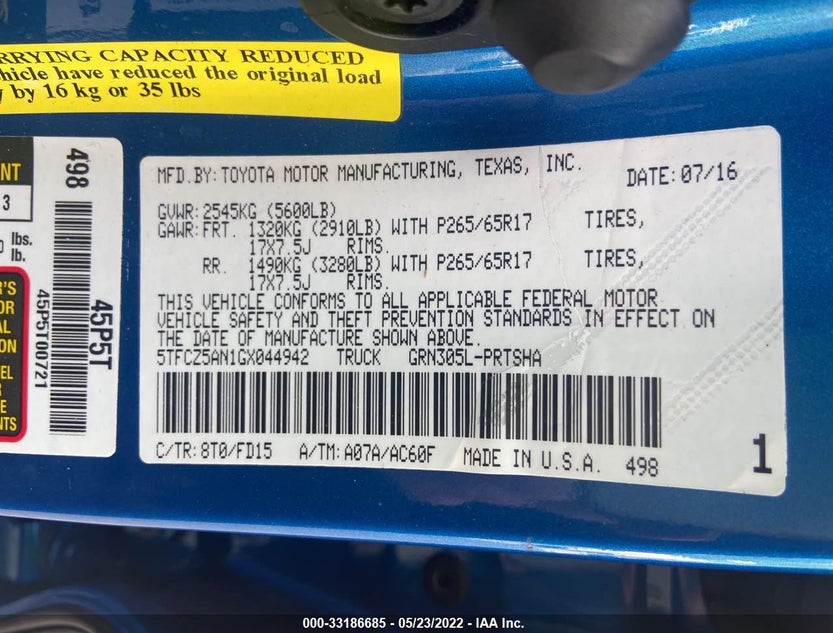 5TFCZ5AN1GX044942