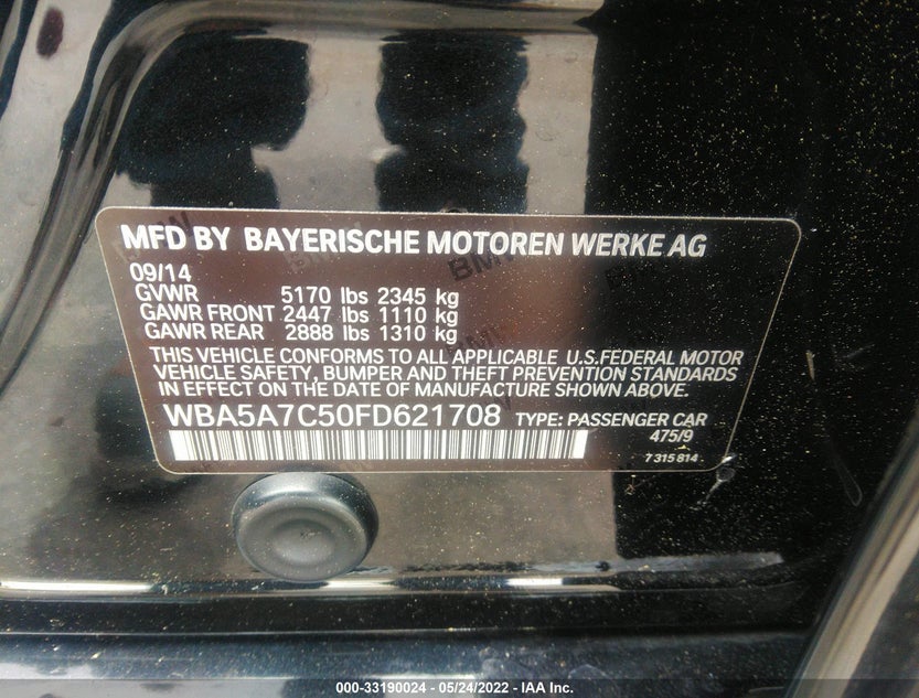 WBA5A7C50FD621708