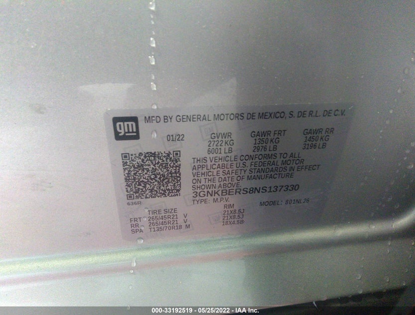 3GNKBERS8NS137330