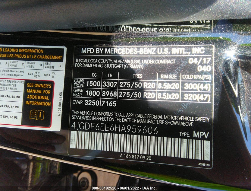 4JGDF6EE6HA959606