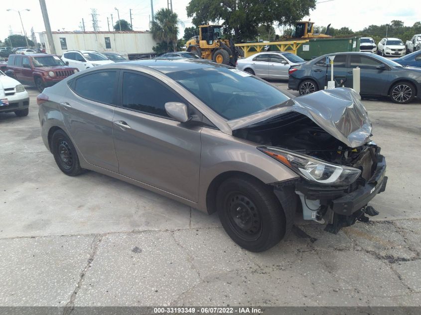 2016 Hyundai Elantra Se VIN: 5NPDH4AE3GH719476 Lot: 33193349