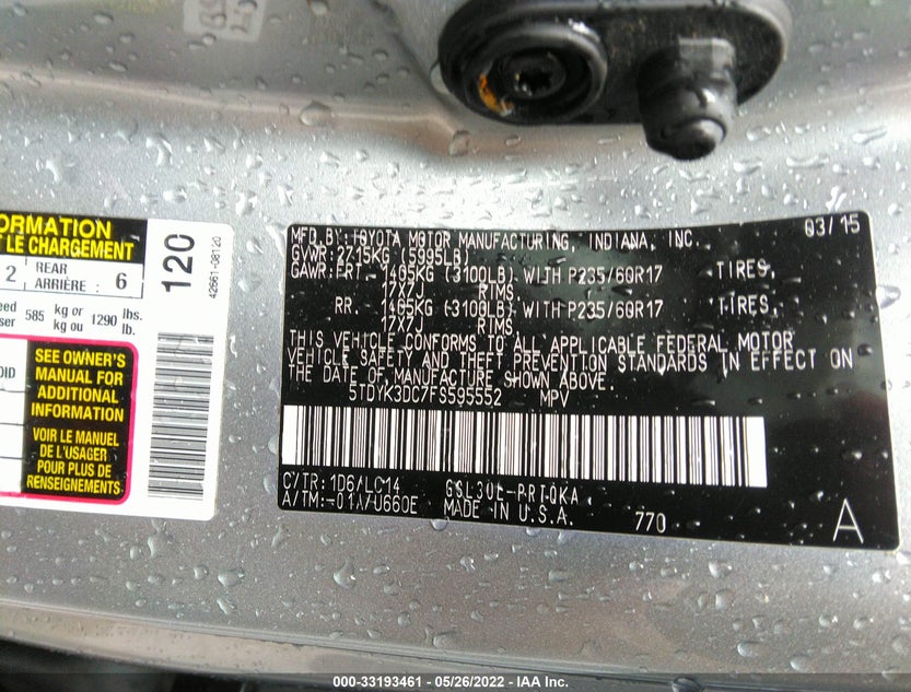 5TDYK3DC7FS595552