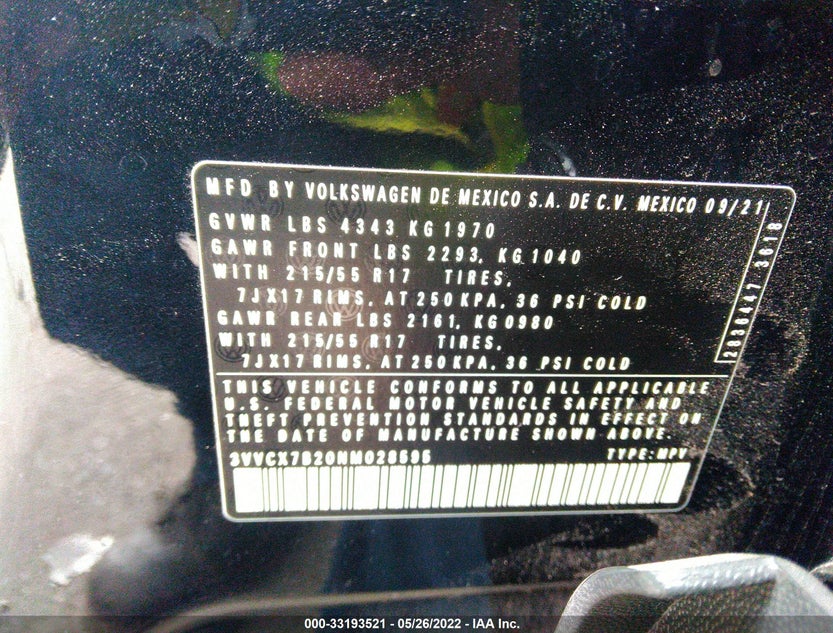 3VVCX7B20NM028595