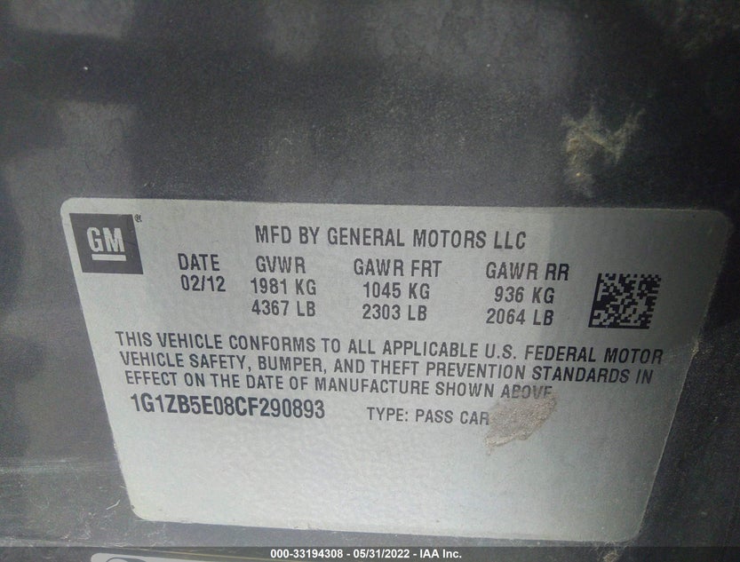 1G1ZB5E08CF290893