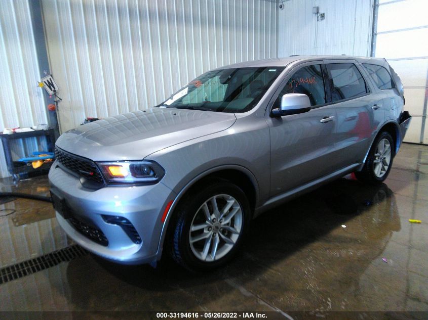 2021 Dodge Durango Gt Awd VIN: 1C4RDJDG2MC724513 Lot: 33194616