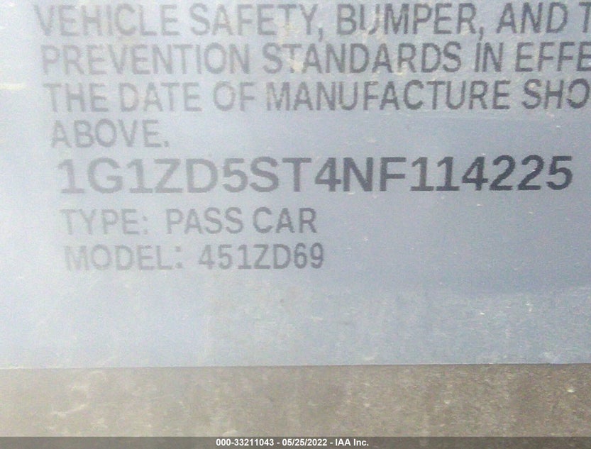 1G1ZD5ST4NF114225
