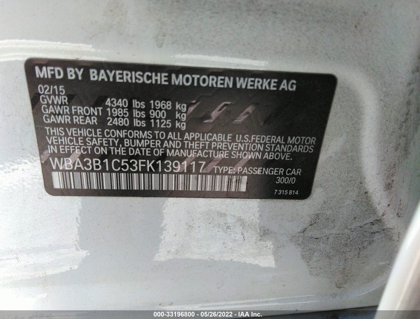 WBA3B1C53FK139117