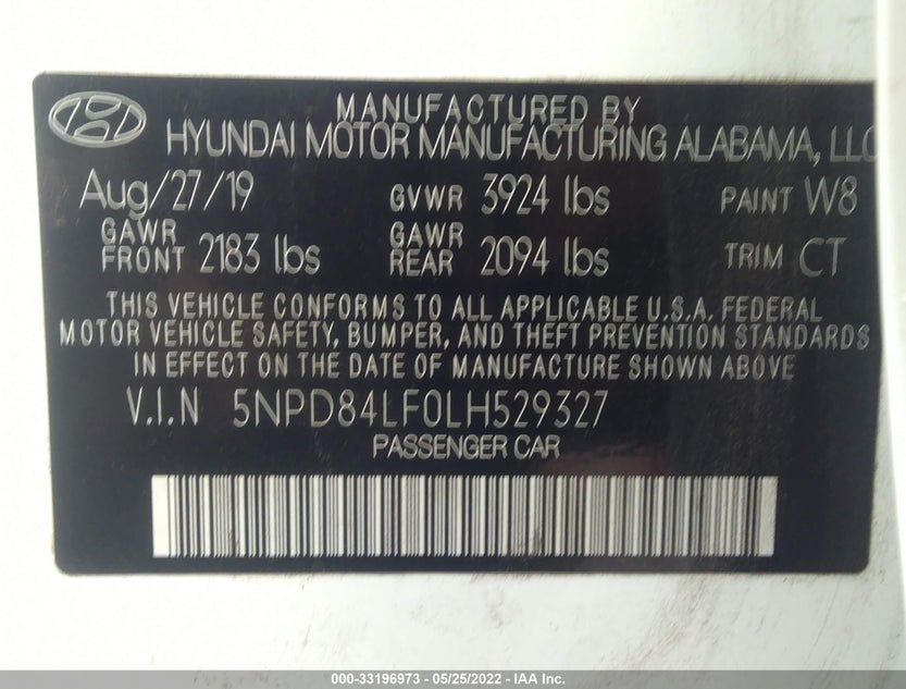 5NPD84LF0LH529327