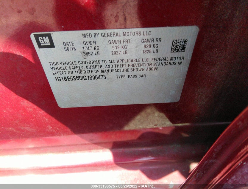 1G1BE5SM8G7305473