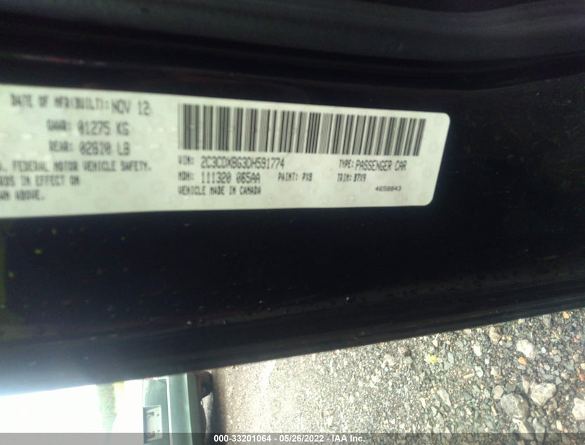 2C3CDXBG3DH591774