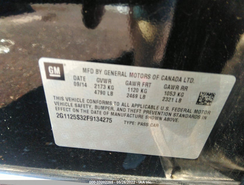 2G1125S32F9134275