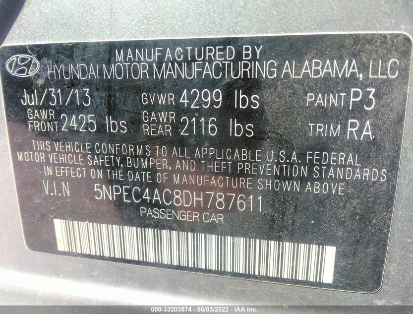 5NPEC4AC8DH787611