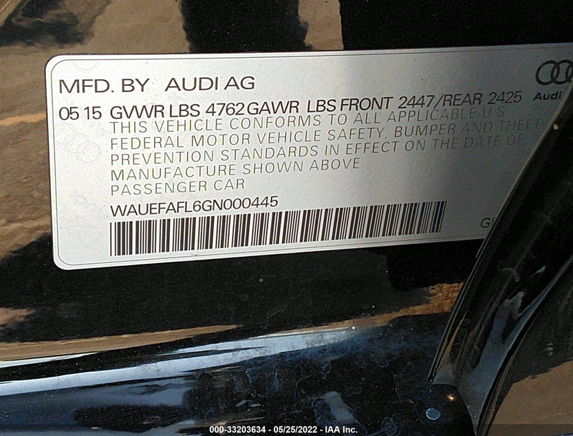 WAUEFAFL6GN000445