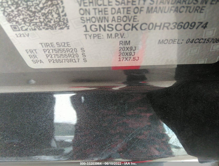 1GNSCCKC0HR360974