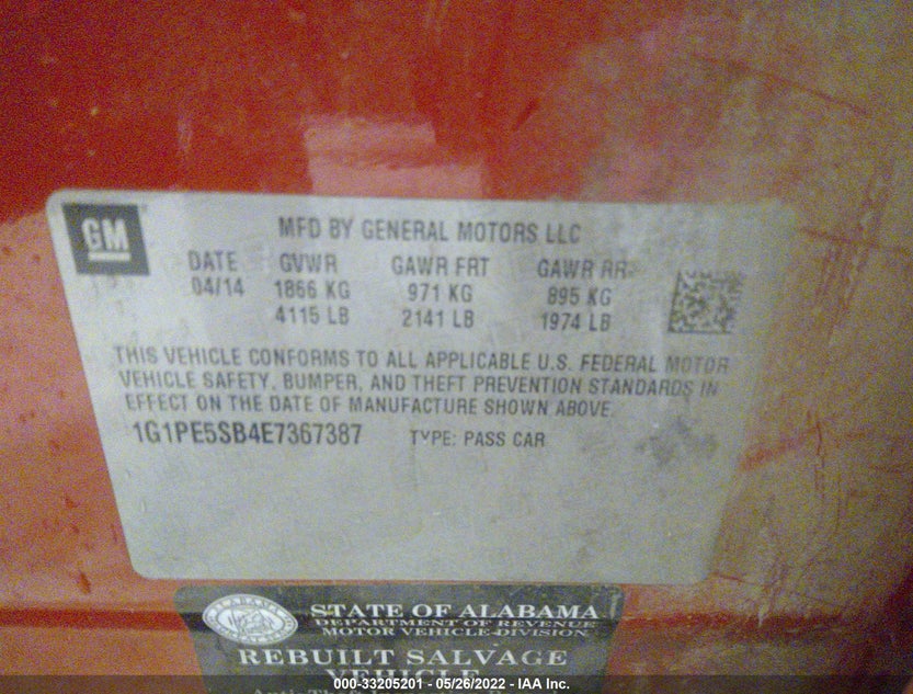 1G1PE5SB4E7367387