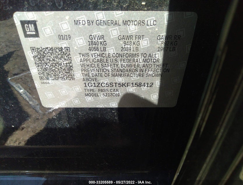 1G1ZC5ST5KF158412