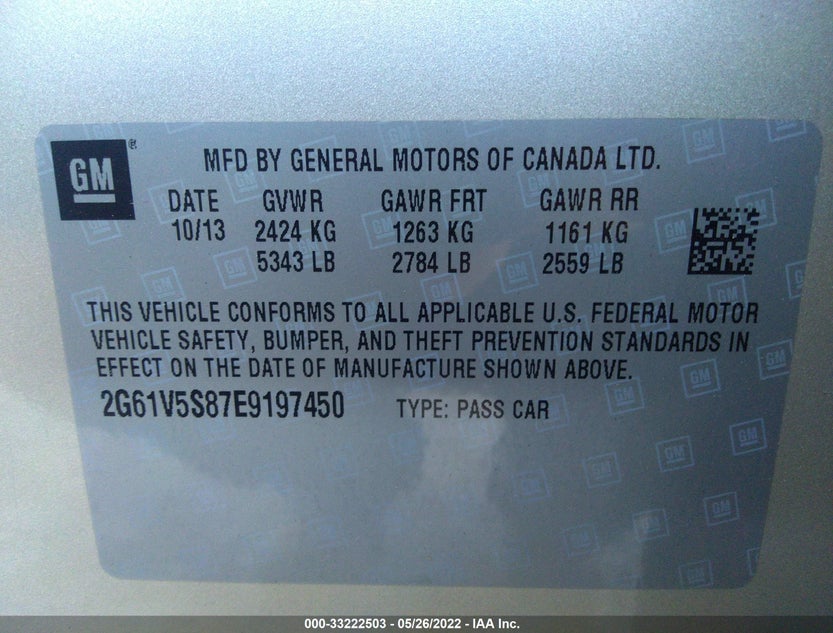 2G61V5S87E9197450
