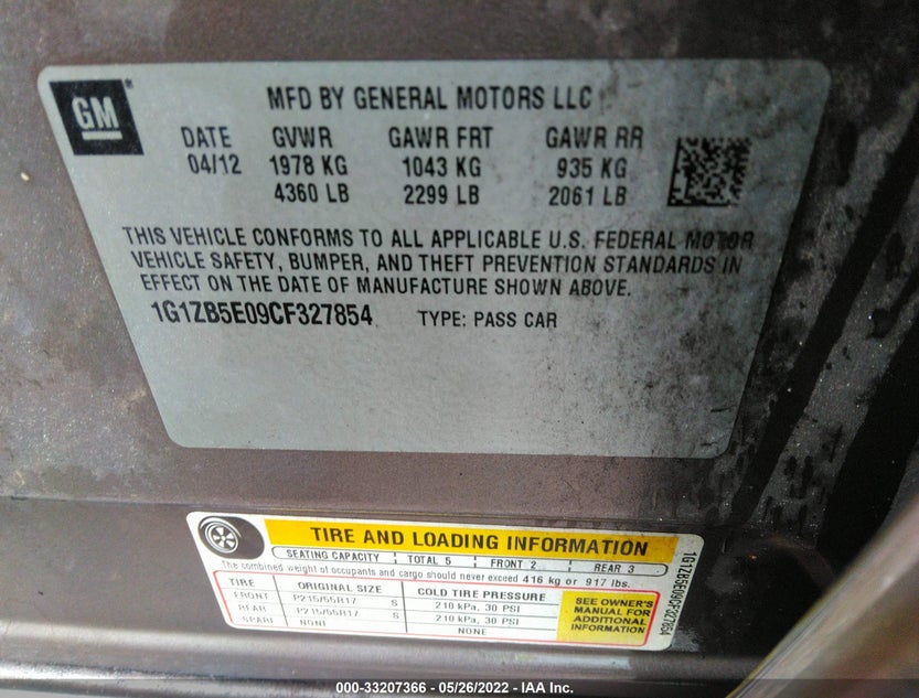 1G1ZB5E09CF327854