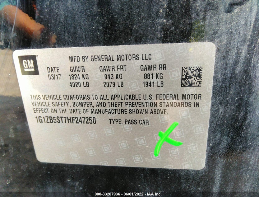 1G1ZB5ST7HF247250