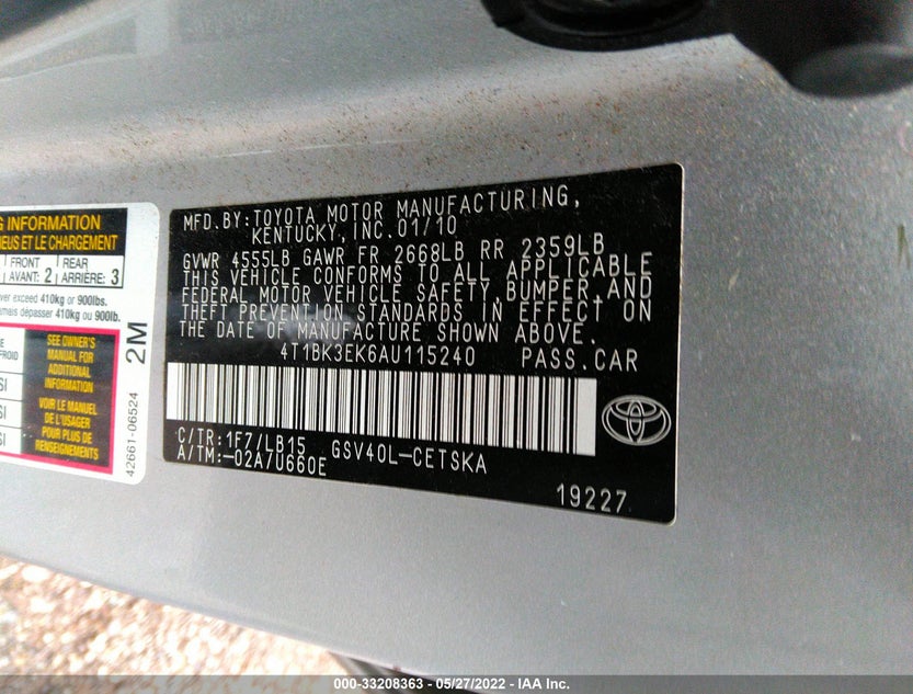 4T1BK3EK6AU115240