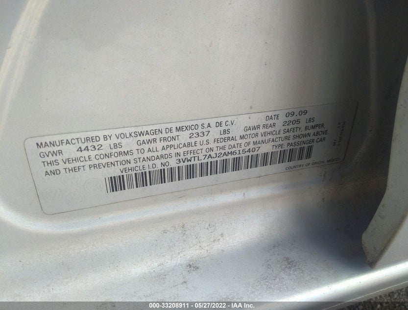 3VWTL7AJ2AM615407