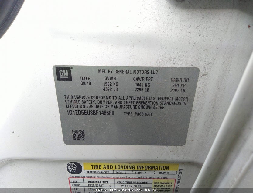 1G1ZD5EU8BF146580