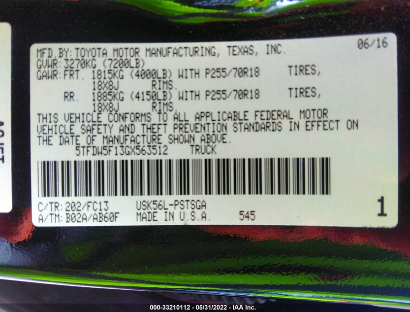 5TFDW5F13GX563512