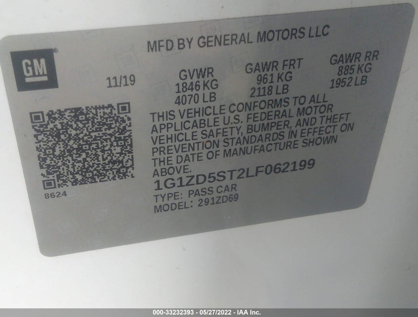 1G1ZD5ST2LF062199