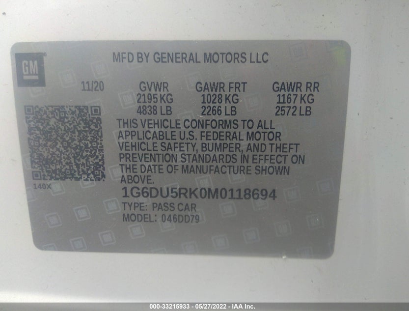 1G6DU5RK0M0118694