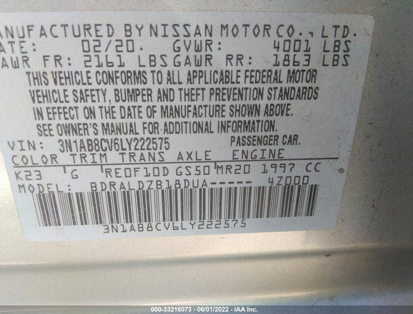 3N1AB8CV6LY222575
