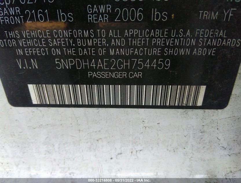 5NPDH4AE2GH754459