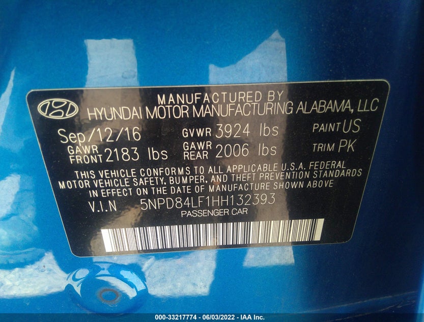 5NPD84LF1HH132393